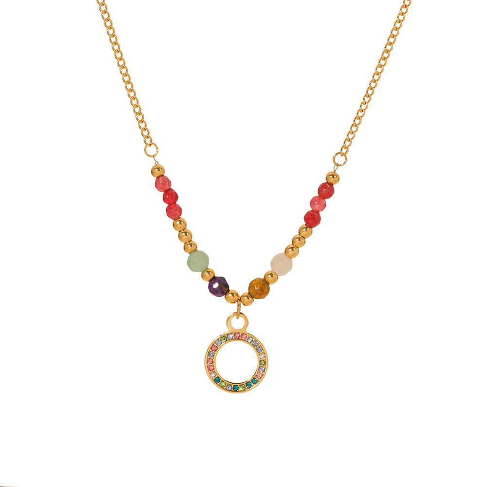Rings Pendants Stone Necklace