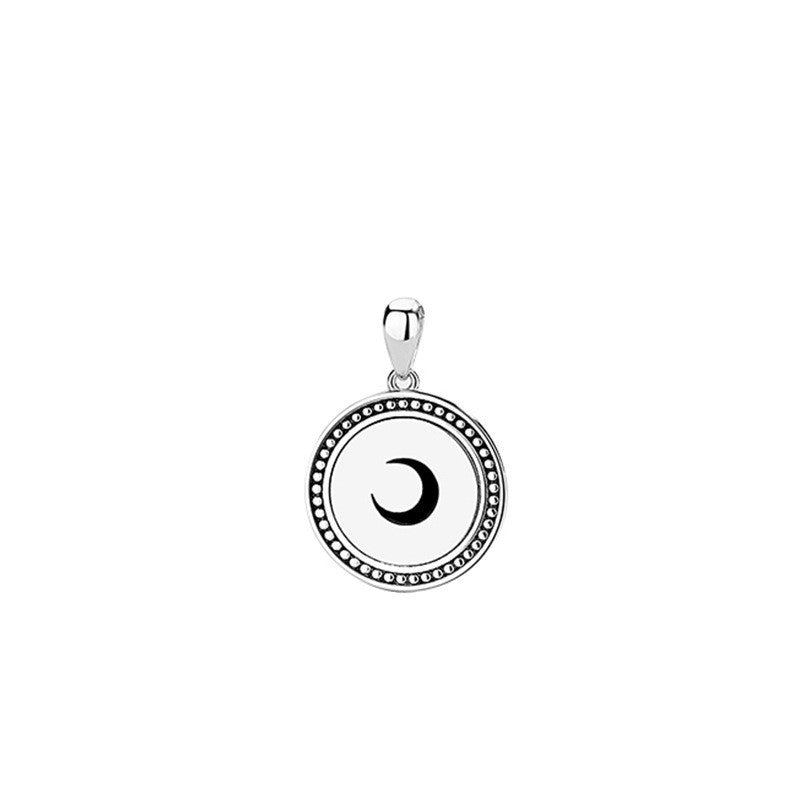 Couple Necklace A Pair Of Round Brand Pendants Necklace